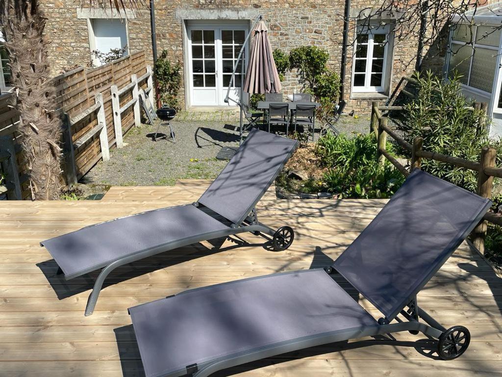 Maison Chaleureuse Avec Terrasse Et Vue Baie Avranches Buitenkant foto
